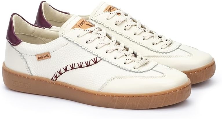 Pikolinos Womens Pikolinos Sneakers Leather Lanzarote for Woman Color Off White(Off-white)