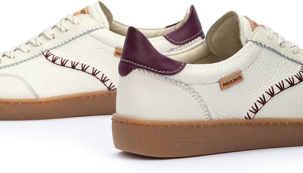 Pikolinos Womens Pikolinos Sneakers Leather Lanzarote for Woman Color Off White(Off-white)