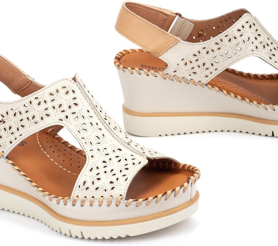 PIKOLINOS Women’s Aguadulce W3z Wedge Sandal(Nata)
