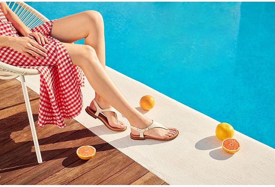 PIKOLINOS Flat Sandals Leather Algar for Woman(Nata)