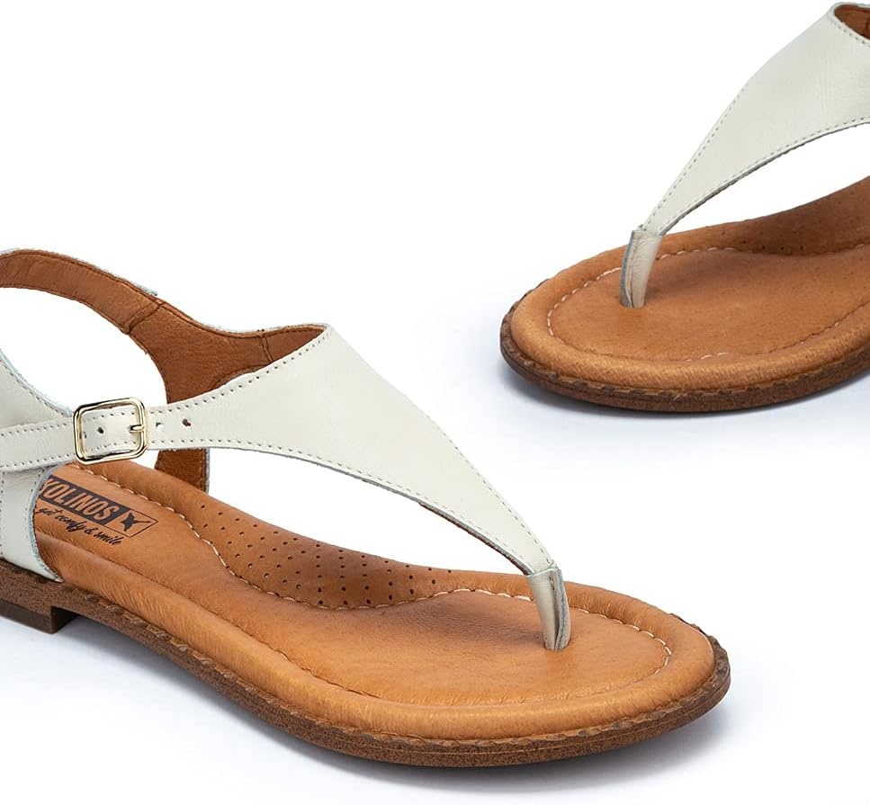 PIKOLINOS Flat Sandals Leather Algar for Woman(Nata)