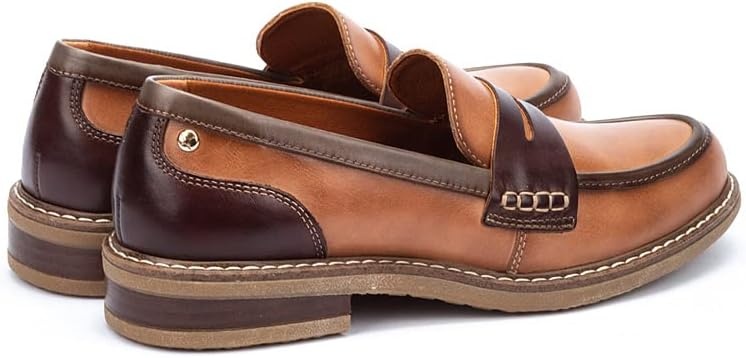 PIKOLINOS Aldaya W8J-3541 Women’s Loafers – Premium Calfskin Leather Slip-On – Lightweight Comfort, Removable Insole, Medium & Wide Width Ergonomic Everyday Support(Terracota)