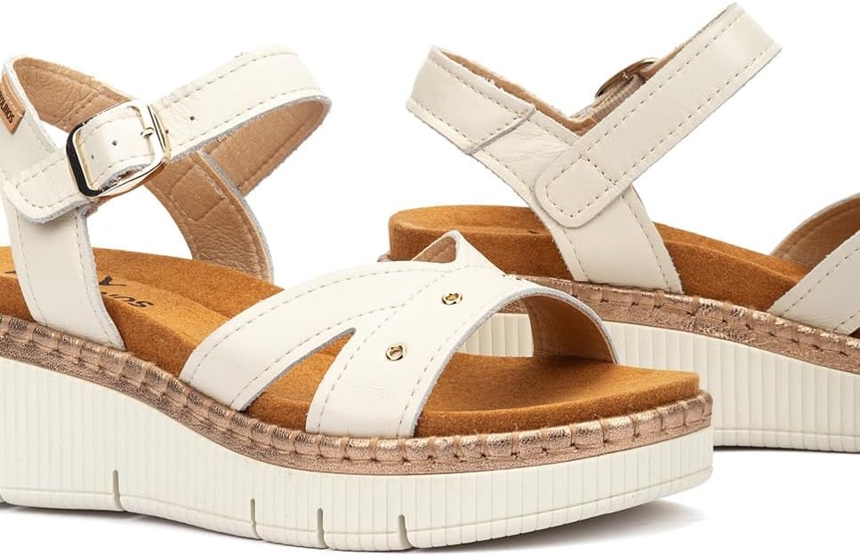 PIKOLINOS Wedge Sandals Leather Gomera for Woman