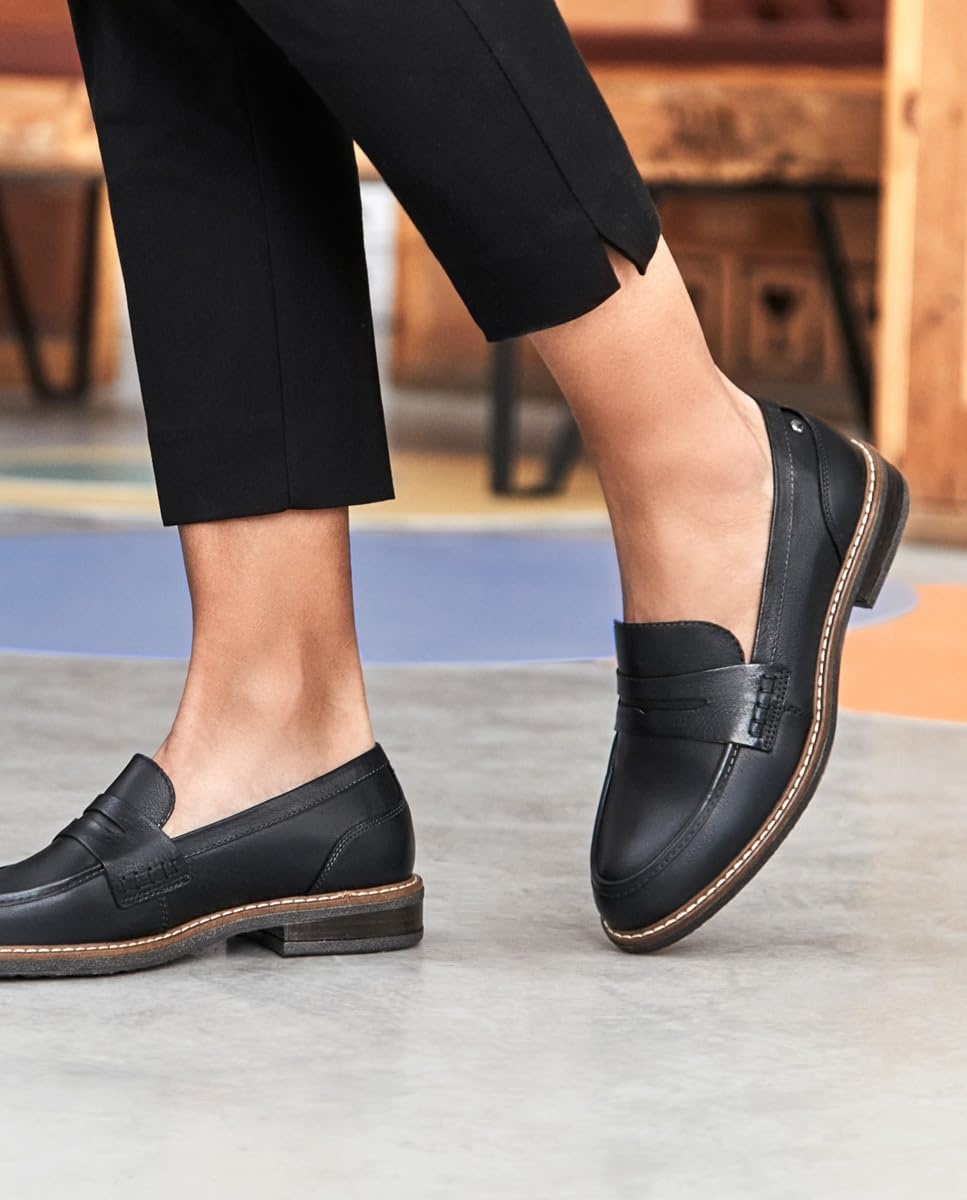 PIKOLINOS Aldaya W8J-3541 Women’s Loafers – Premium Calfskin Leather Slip-On – Lightweight Comfort, Removable Insole, Medium & Wide Width Ergonomic Everyday Support(Black)