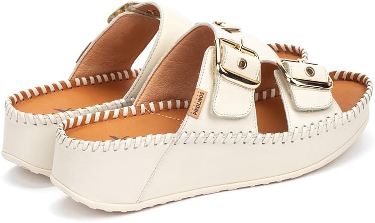 PIKOLINOS womens Pikolinos Wedge Sandals Leather Marina for Woman Color Nata(Nata)