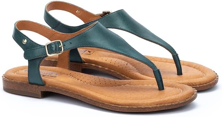 PIKOLINOS Flat Sandals Leather Algar for Woman(River)