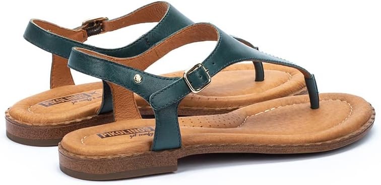 PIKOLINOS Flat Sandals Leather Algar for Woman(River)