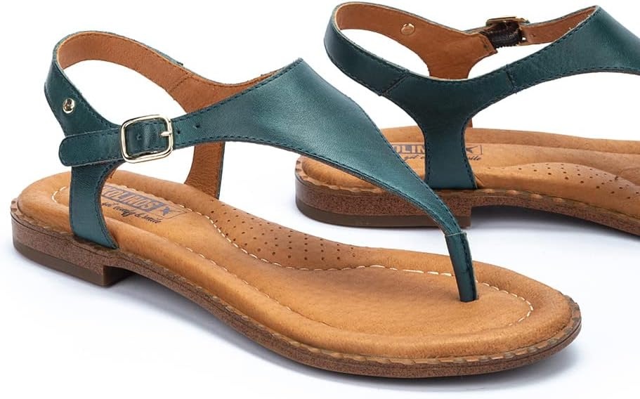 PIKOLINOS Flat Sandals Leather Algar for Woman(River)