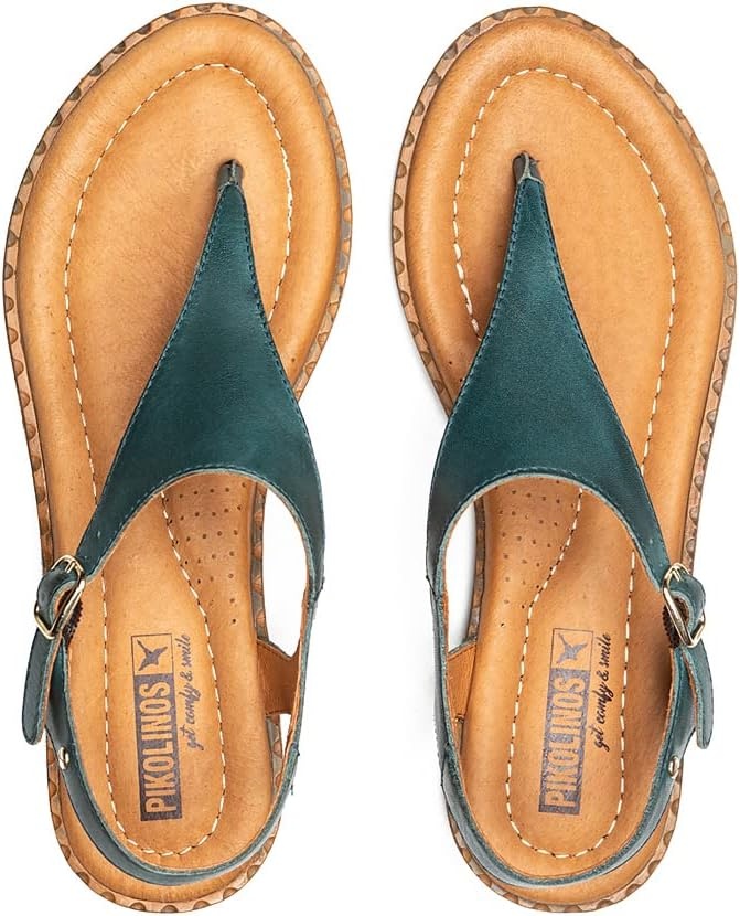 PIKOLINOS Flat Sandals Leather Algar for Woman(River)