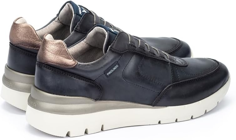 PIKOLINOS Cantabria Women’s Sneakers | Leather | Ultra-Light Sole | Extra Comfort | Removable Memory Foam Insole | Size UK 5-11(Ocean)