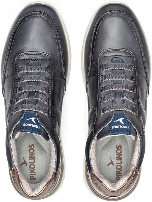 PIKOLINOS Cantabria Women’s Sneakers | Leather | Ultra-Light Sole | Extra Comfort | Removable Memory Foam Insole | Size UK 5-11(Ocean)