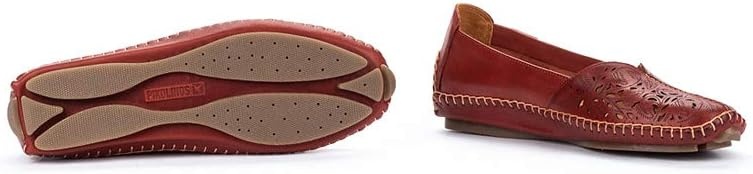 PIKOLINOS Jerez 578-4976 Women’s Slip-On Moccasins – Premium Calfskin Leather – Removable Cushioned Insole, Flexible Sole, Lightweight Everyday Comfort(Sandia)