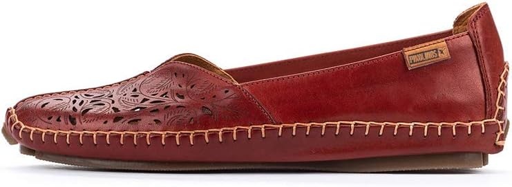 PIKOLINOS Jerez 578-4976 Women’s Slip-On Moccasins – Premium Calfskin Leather – Removable Cushioned Insole, Flexible Sole, Lightweight Everyday Comfort(Sandia)